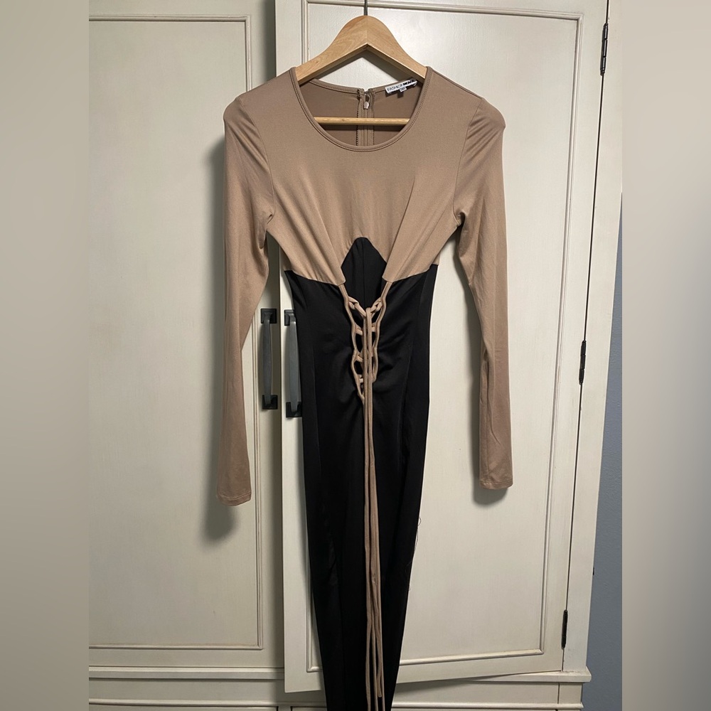 Lace up jumpsuit